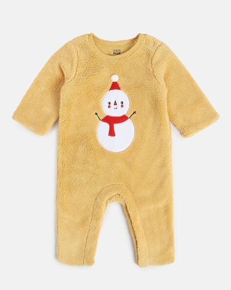 Miniklub Infants Faux-Fur Round-Neck Romper