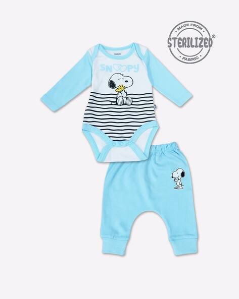 MOM'S LOVE Printed Bodysuit with Diaper Pants