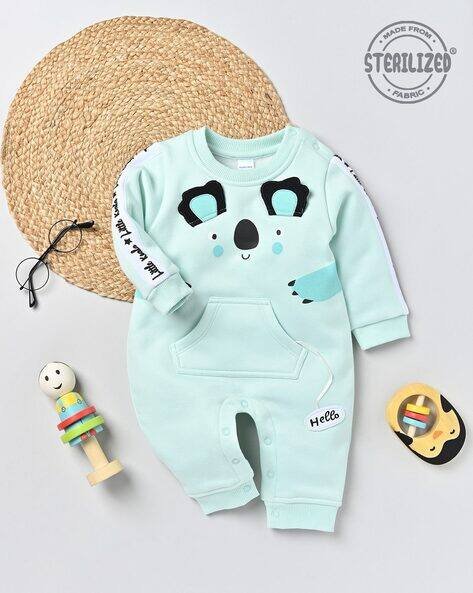 MOM'S LOVE Boys Koala Print Cotton Rompers