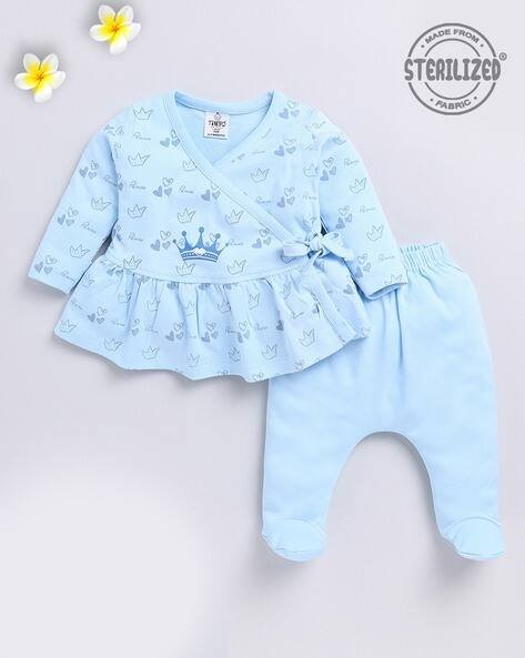 MOM'S LOVE Tinyo Crown Frock with Diaper Pants