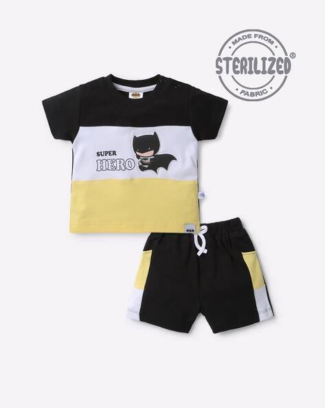 MOM'S LOVE Batman Chibi Print T-Shirt with Shorts