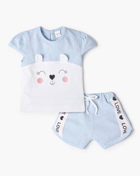 MOM'S LOVE Applique Top with Shorts
