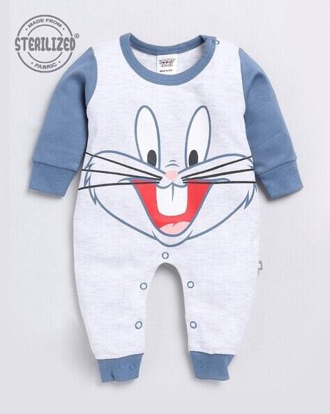 MOM'S LOVE Pack of 2 Bugs Bunny Print Rompers