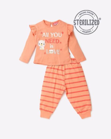 MOM'S LOVE All You Need To Love Print Cotton Co-Ord Set