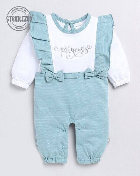 MOM'S LOVE Princess Embroidered Marino Romper