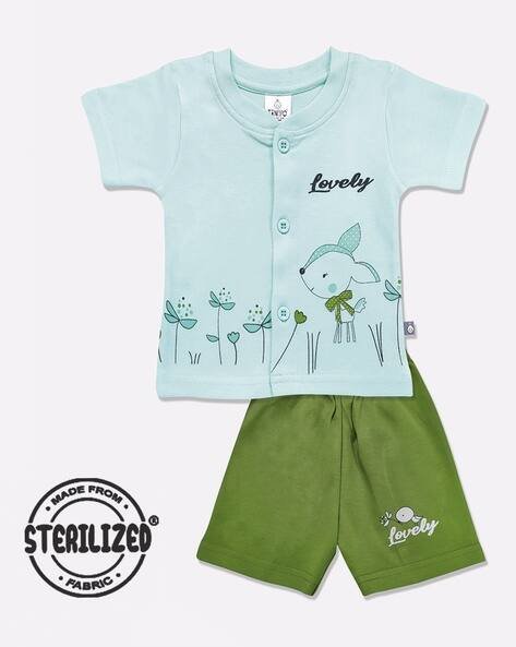 MOM'S LOVE Graphic Printed Shirt & Shorts Set