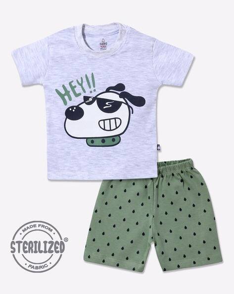 MOM'S LOVE Printed T-Shirt & Shorts Co-ord Set
