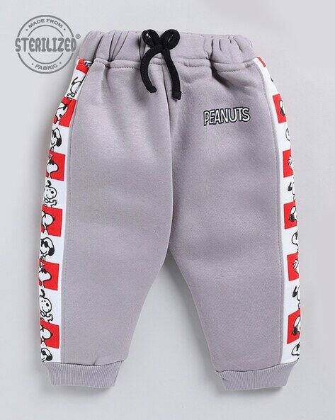 MOM'S LOVE Novelty Print Trousers with Drawstring Waist