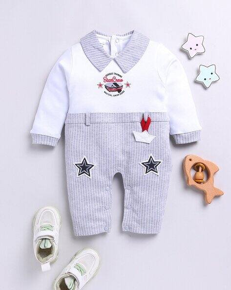 MOM'S LOVE Typographic Print Cotton Romper