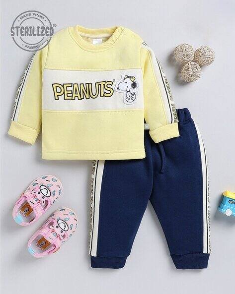 MOM'S LOVE Printed Round-Neck Sweatshirt & Joggers Set