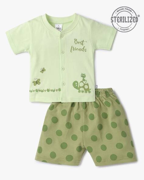 MOM'S LOVE Graphic Print Shirt & Shorts Set