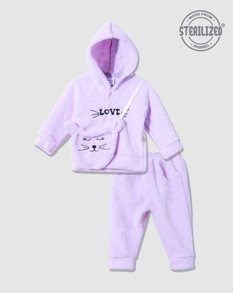 MOM'S LOVE Embroidered Hoodie & Joggers Set