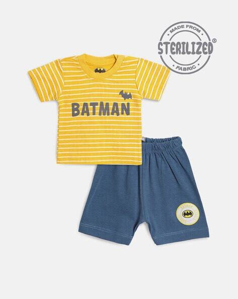 MOM'S LOVE Batman Print T-shirt & Shorts Set