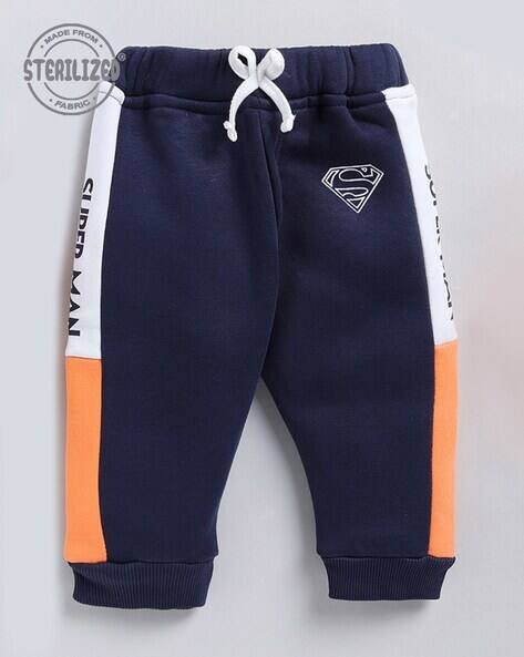 MOM'S LOVE Colorblock Trousers with Drawstring Waist