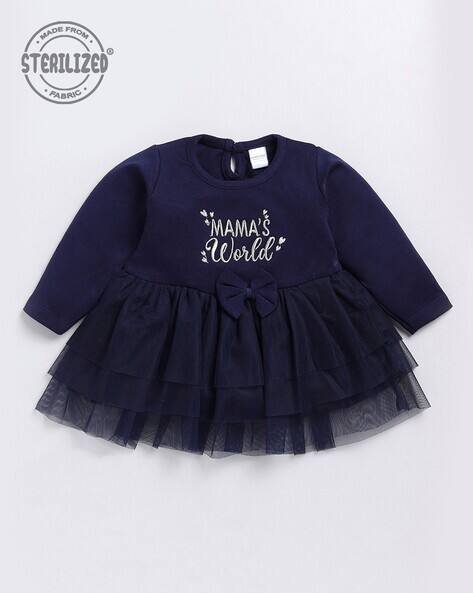 MOM'S LOVE Embroidered A-Line Dress