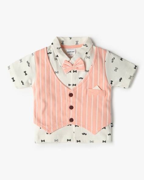 MOM'S LOVE Printed Twofer Top & Shorts Set