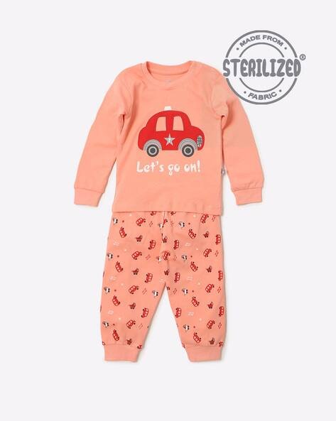 MOM'S LOVE Car Print T-shirt with Joggers