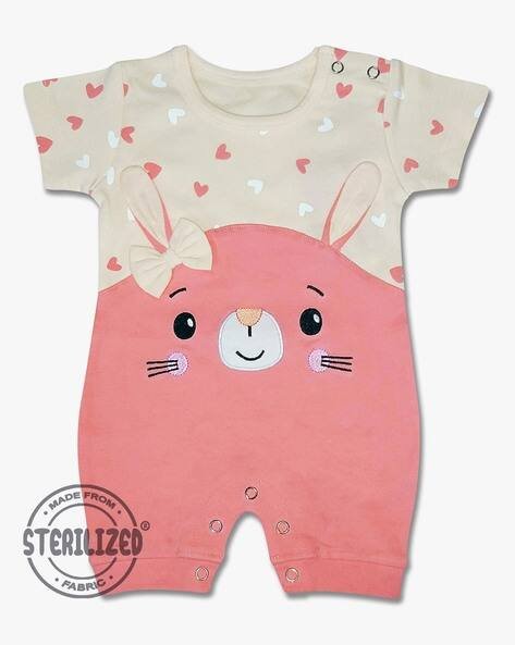 MOM'S LOVE Printed Cotton Romper