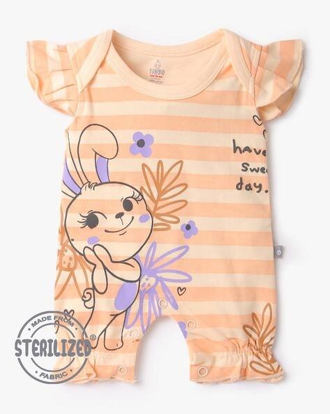 MOM'S LOVE Printed Round-Neck Romper