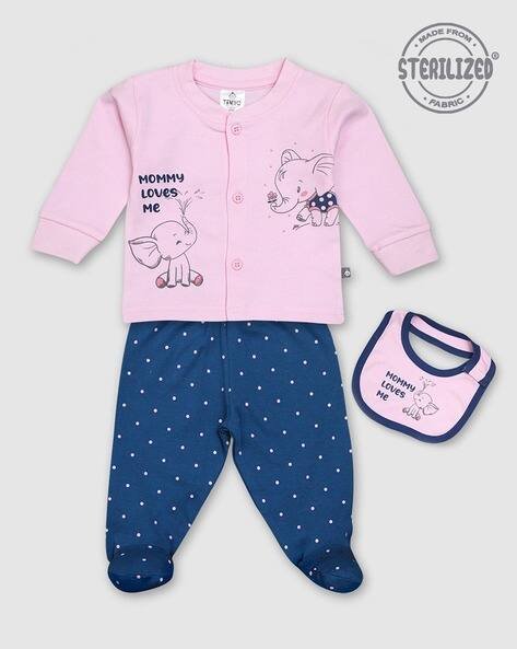 MOM'S LOVE Graphic Print Sweatshirt & Pants with Bib