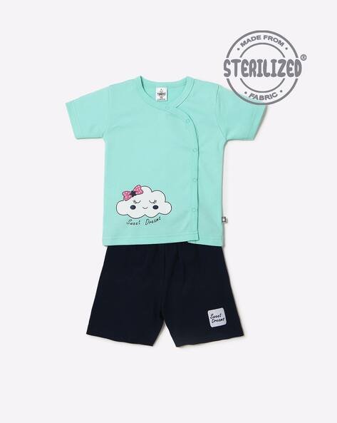 MOM'S LOVE Cloud Print T-shirt & Shorts Set