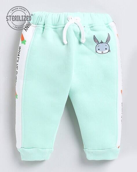 MOM'S LOVE Graphic Print Trousers with Drawstring Waist
