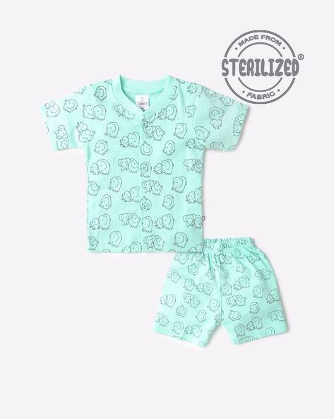 MOM'S LOVE Printed T-shirt & Shorts Set