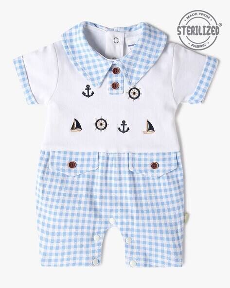 MOM'S LOVE Graphic Embroidered Romper