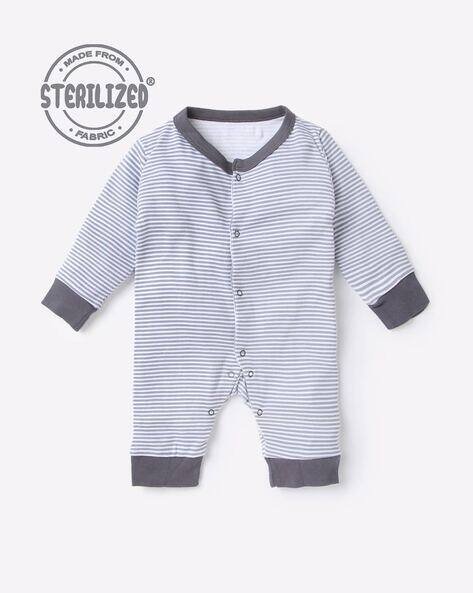 MOM'S LOVE Striped V-neck Rompers