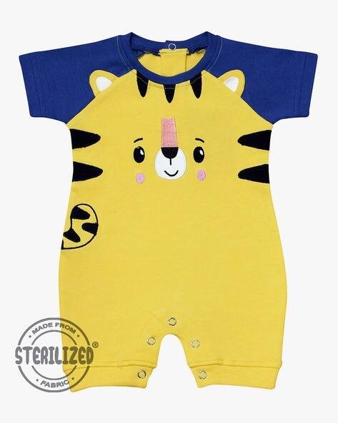 MOM'S LOVE Boys Rompers with Applique