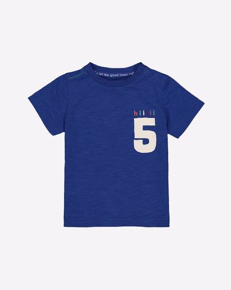 Mothercare Numeric Print Crew-Neck T-shirt