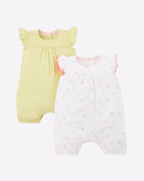 Mothercare Pack of 2 Cotton Rompers