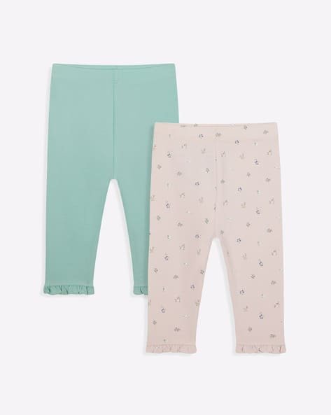 Mothercare Pack of 2 Leggings with Ruffled Hems