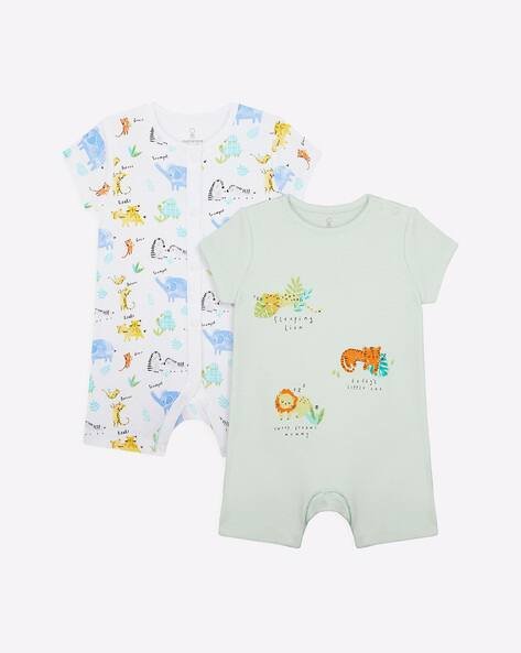 Mothercare Pack of 2 Printed Rompers