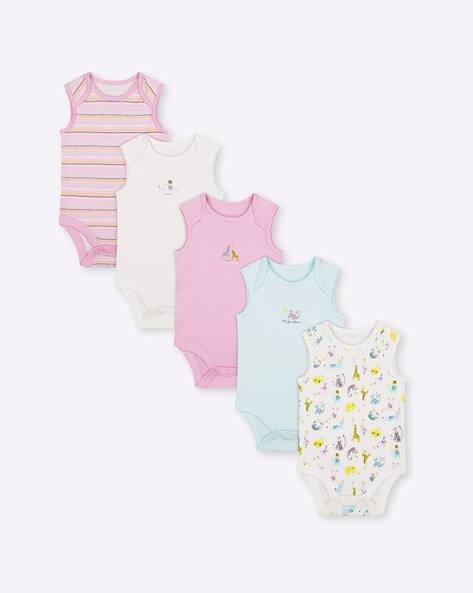 Mothercare Pack of 5 Printed Onesies