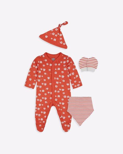 Mothercare Printed 4-piece Sleepsuit Set