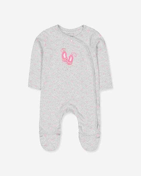 Mothercare Printed Cotton Sleepsuit with Applique