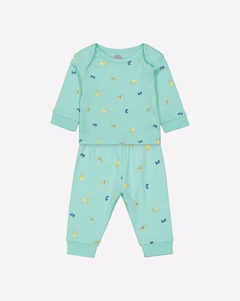 Mothercare Printed Cotton Sweatshirt with Pants