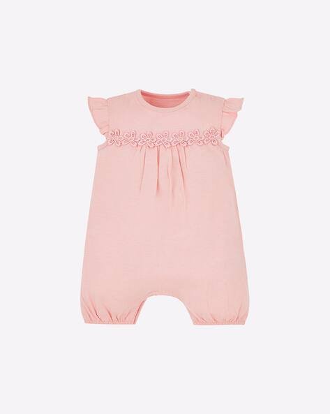 Mothercare Textured Romper with Embellishments