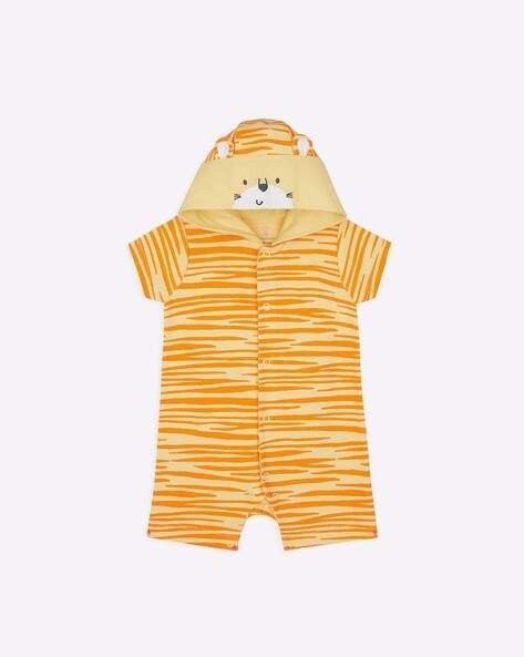 Mothercare Tiger Print Hooded Rompers