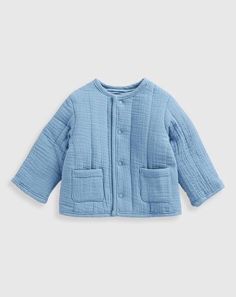 Mothercare Boys Quilted Cotton Jacket with Patch Pockets