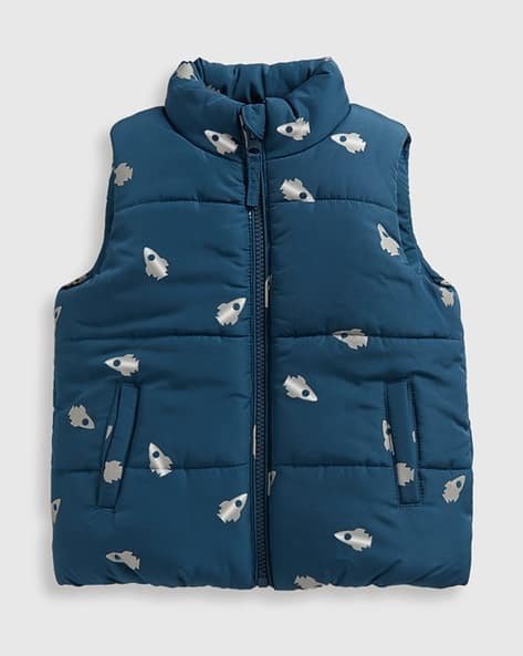 Mothercare Boys Quilted Regular Fit Zip-Front Gilet