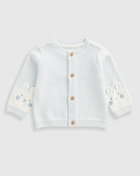 Mothercare Boys Round-Neck Cotton Cardigan