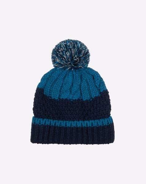 Mothercare Colourblock Beanie with Pom-Pom
