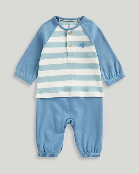 Mothercare Infants Striped Cotton Romper