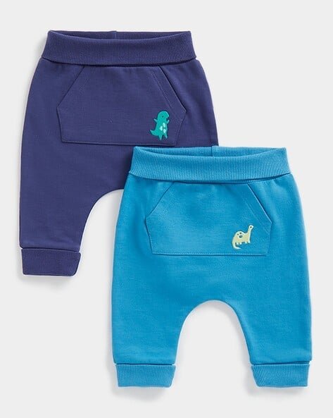 Mothercare Pack of 2 Pants with Elasticated Waist