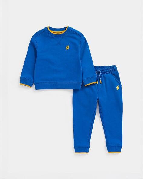Mothercare Round-Neck Sweatshirt & Joggers Set