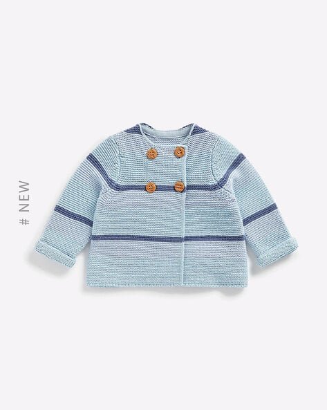 Mothercare Striped Cardigan with Button Fastening