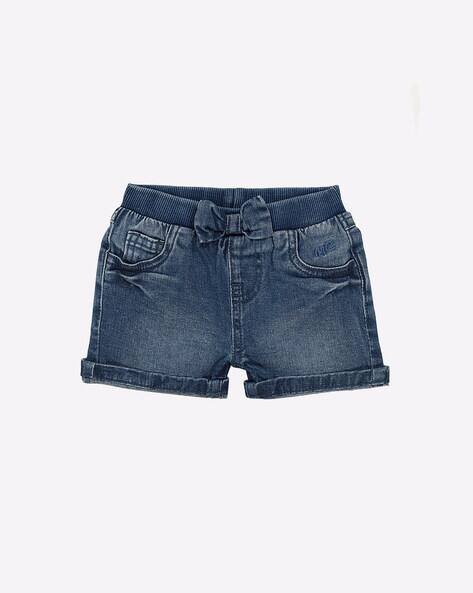 Mothercare Washed Shorts with Bow Accent