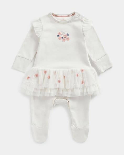 Mothercare Floral Pattern Sleepsuit